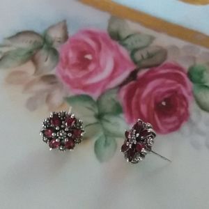 Stunning Genuine Garnet Earrings